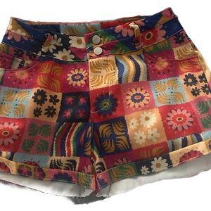 Colorful Floral Patchwork Women's Shorts